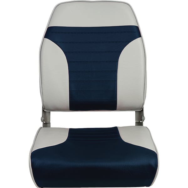 Springfield Marine Economy Folding High Back Seat Gray & Blue 1040661 - main